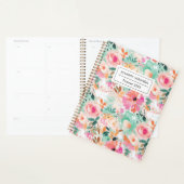 Waterverf Roze Bloem Maand en Week Planner (Display)