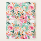 Waterverf Roze Bloem Maand en Week Planner (Achterkant)