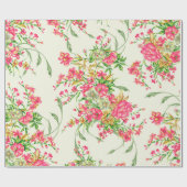 waterverf roze bloem patternabstract, kunst, achte cadeaupapier (Vlak)
