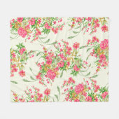 waterverf roze bloem patternabstract, kunst, achte fleece deken (Voorkant (Horizontaal))