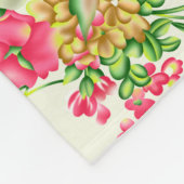 waterverf roze bloem patternabstract, kunst, achte fleece deken (Hoek)
