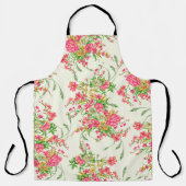 waterverf roze bloem patternabstract, kunst, achte schort (Voorkant)