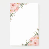 Waterverf Roze Bloem Post-it® Notes (Voorkant)