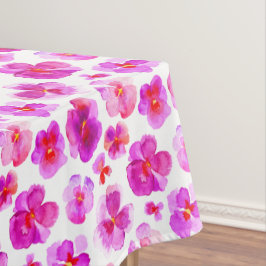 Waterverf roze bloem tafelkleed