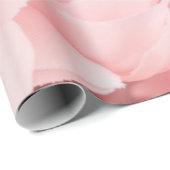 Waterverf Roze bloem Tuinkunst Cadeaupapier (Rol Hoek)