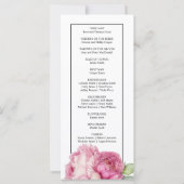 Waterverf roze bloemblaadjes roze pioenen roze roz (Achterkant)