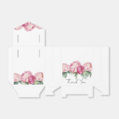 Waterverf roze bloemblaadjes roze pioenen roze roz bedankdoosjes (Uitgevouwen)
