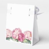 Waterverf roze bloemblaadjes roze pioenen roze roz bedankdoosjes (Achterkant)