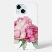 Waterverf roze bloemblaadjes roze pioenen roze roz Case-Mate iPhone case (Achterkant)