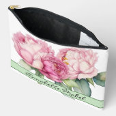 Waterverf roze bloemblaadjes roze pioenen roze roz etui (Open)