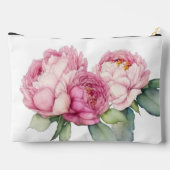 Waterverf roze bloemblaadjes roze pioenen roze roz etui (Achterkant)