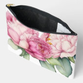 Waterverf roze bloemblaadjes roze pioenen roze roz etui (Open)