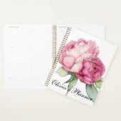 Waterverf roze bloemblaadjes roze pioenen roze roz planner (Display)