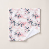  Waterverf Roze Bloemen Bloemen Bad Handdoek (Wasdoekje)