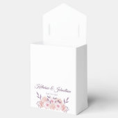Waterverf Roze Bloemen-Bruiloft Dank u- Bedankdoosjes (Geopend)