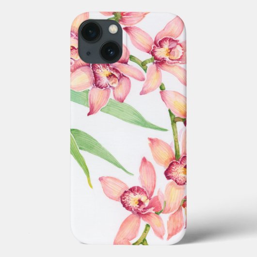Waterverf Roze bloemen Case-Mate iPhone Case (Achterkant)