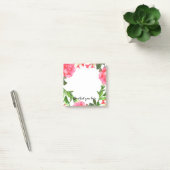 Waterverf Roze bloemen cirkel Wreater Post-it® Notes (Kantoor)