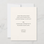 Waterverf Roze Bloemen Dank u Bedankkaart (Achterkant)