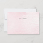 Waterverf Roze Bloemen Dank u kaart (Achterkant)