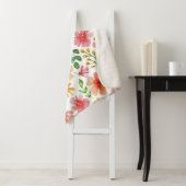 Waterverf Roze Bloemen Floral Pattern-69677 Sherpa Deken (In situ)
