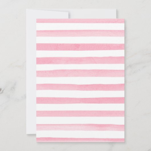 Waterverf Roze Bloemen Goud Lijst 21e Verjaardag Kaart (Achterkant)