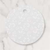 Waterverf roze bloemen goudflora Birthday Party Bedankjes Labels (Achterkant)