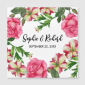 Waterverf roze bloemen - Grote illustratie (Voorkant)