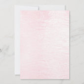 Waterverf Roze Bloemen Invitation Kaart (Achterkant)