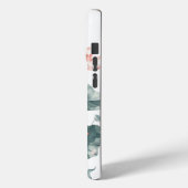 Waterverf Roze Bloemen iPhone Case (Achterkant / Links)
