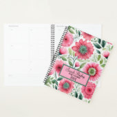 Waterverf Roze Bloemen Jaarlijkse Planner Hardcove (Display)