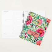 Waterverf Roze Bloemen Jaarlijkse Planner Hardcove (Display)
