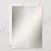 Waterverf Roze Bloemen Lijst Glanzend Brons Elegan Kaart (Achterkant)