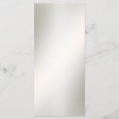 Waterverf Roze Bloemen Lijst Glanzend Bronzen Part Menu (Achterkant)