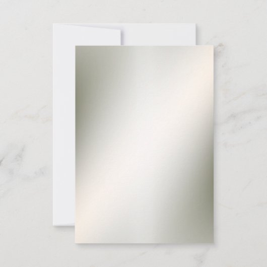 Waterverf Roze Bloemen Lijst Glanzend Bronzen Part RSVP Kaartje (Achterkant)