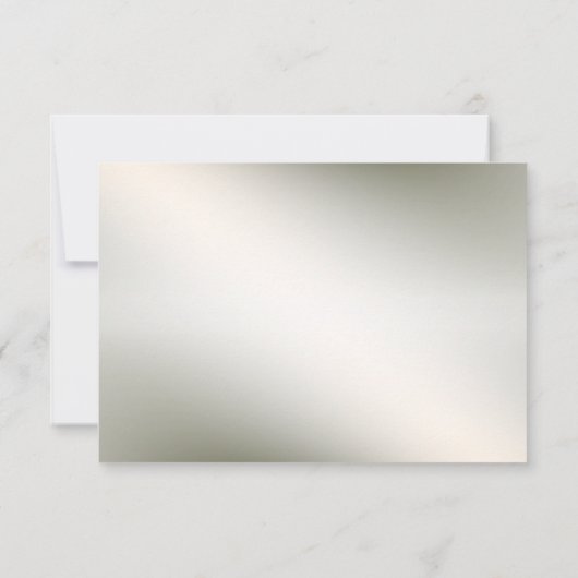 Waterverf Roze Bloemen Lijst Glanzend Bronzen Part RSVP Kaartje (Achterkant)