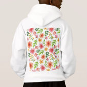 Waterverf Roze Bloemen Patroon (Achterkant)