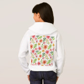 Waterverf Roze Bloemen Patroon (Achterkant volledig)