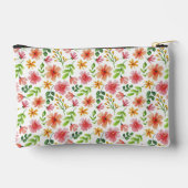 Waterverf Roze Bloemen Patroon Etui (Achterkant)
