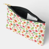 Waterverf Roze Bloemen Patroon Etui (Open)