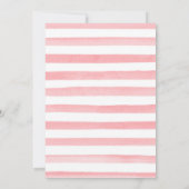 Waterverf Roze Bloemen Pompoenen Herfst Sweet 16 Kaart (Achterkant)