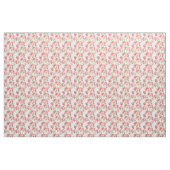 Waterverf  roze bloemen stof (Yard (91,4 cm))