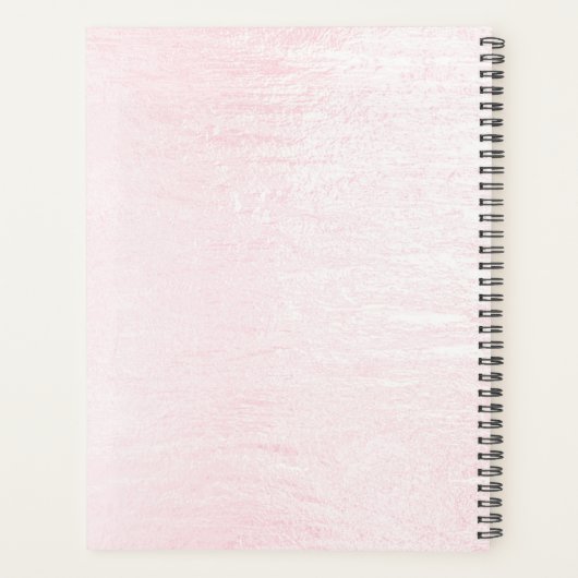 Waterverf Roze Bloemen Trouwplanner Planner (Achterkant)