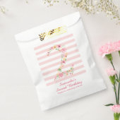 Waterverf Roze Bloemen Twee 2e Verjaardag Bedankzakje (Gezegeld)