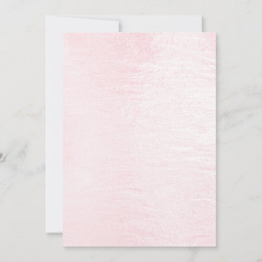 Waterverf Roze Bloemen Verloving Uitnodiging (Achterkant)