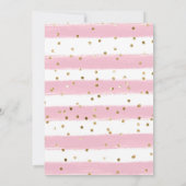 Waterverf Roze Bloemen Vos Baby Shower Kaart (Achterkant)