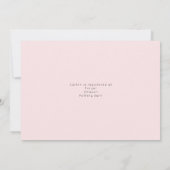 Waterverf Roze bloemen Vrijgezellenfeest Kaart (Achterkant)