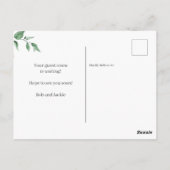 Waterverf Roze Bloemen We've Moved Aankondiging Briefkaart (Achterkant)