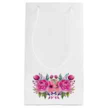 Waterverf roze bloemenboeket-bruiloft-