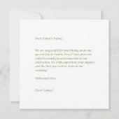 Waterverf roze bloemenbruiloft bedankje bedankkaart (Achterkant)