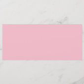 Waterverf Roze bloemendoop Menu Kaart (Achterkant)